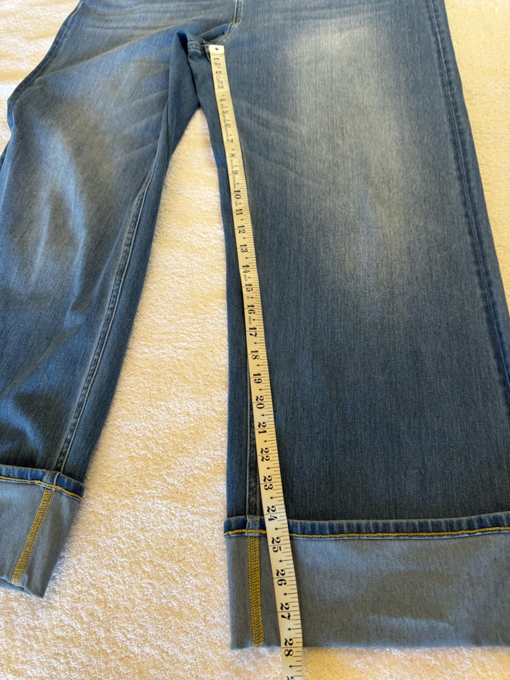 Halara Flex™ High Waisted Pockets Rolled Hem Wide Leg Washed Casual Jeans - Picture 8 of 9
